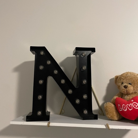Stylish 'N' Initial Room Decor with Lights 🤩✨ - Picture 2 of 2
